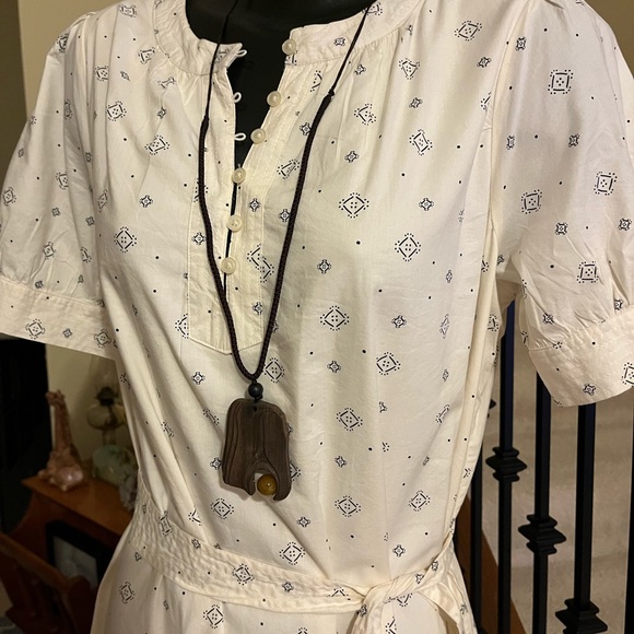 5208-HTT Handmade Sandalwood Natural Stone Pendant Necklace Long Adjustable New - Picture 2 of 10